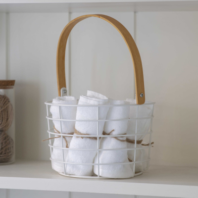 Košík s bambusovým uchom Portland                    