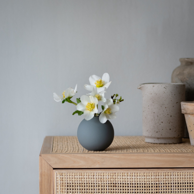                             Guľatá váza Ball Grey 10 cm                        