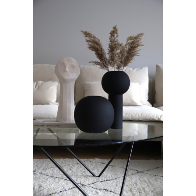                             Guľatá váza Ball Black 20 cm                        