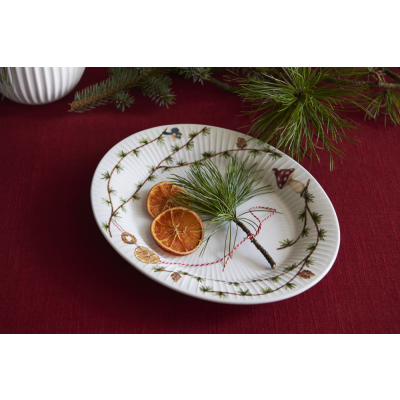                             Vianočný tanier Hammershoi Christmas Oval 28,5 cm                        