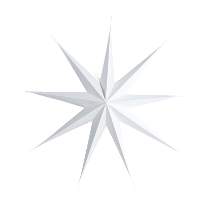 Papierová deväťcípa hviezda Star White 87 cm                    