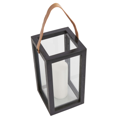                             Lampáš z teakového dreva Storm Black S                        
