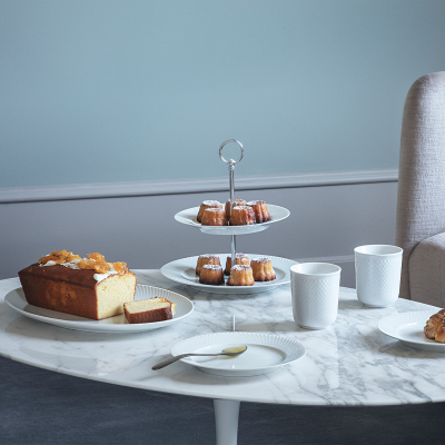                             Porcelánový oválny tanier Rhombe 42x32 cm                        