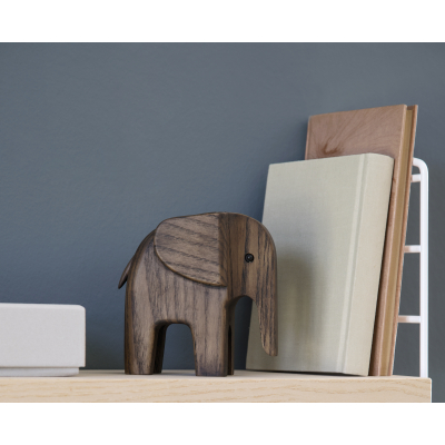                             Drevený sloník Elephant Smoke Stained Ash                        