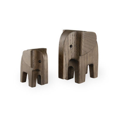                             Drevený sloník Elephant Smoke Stained Ash                        