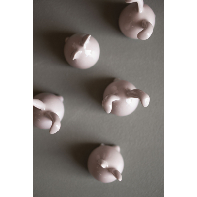                             Veľkonočné zajačiky Triplets Dusty Pink - set 3ks                        