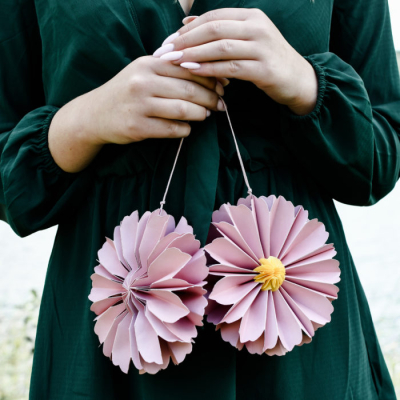                             Papierová dekorácia Blomsterhult Pink 15 cm                        