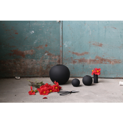                             Guľatá váza Ball Black 8 cm                        