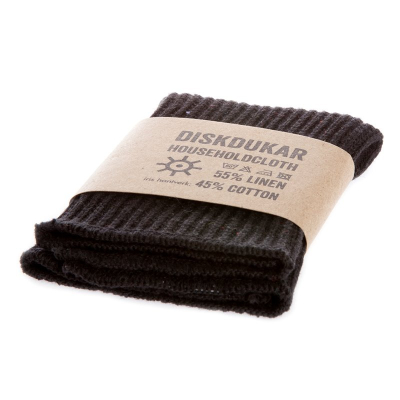Pletená utierka Linen-Cotton Black                    