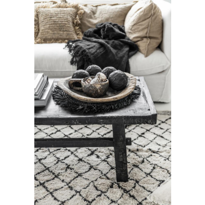                             Prestieranie Raffia Placemat Black 45 cm                        
