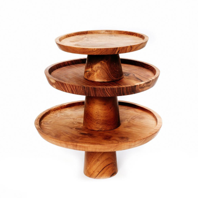                             Podnos na tortu Teak Cake Dish 28 cm                        