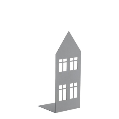 Kovová dekorácia/svietnik Storgatan House Grey 18 cm                    