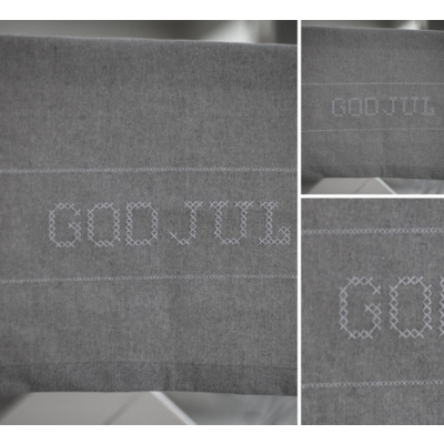                             Vianočný behúň God Jul Grey 44x140 cm                        