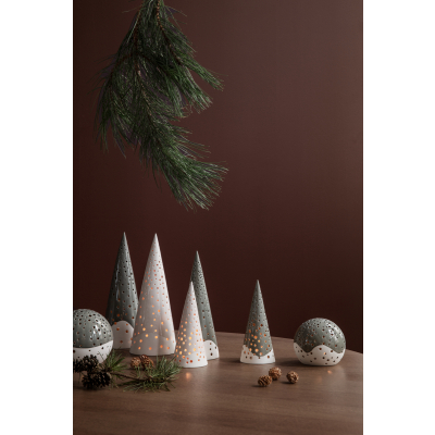                             Svietnik Nobili Snowball Olive Green 14 cm                        