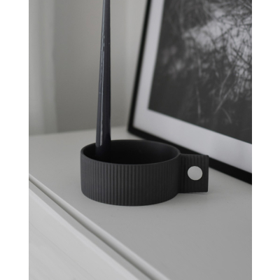                             Keramický svietnik Lidaby Dark Grey 19 cm                        
