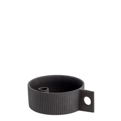 Keramický svietnik Lidaby Dark Grey 19 cm                    