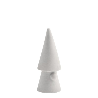 Keramická dekorácia Santa Evert Light Grey 10 cm                    