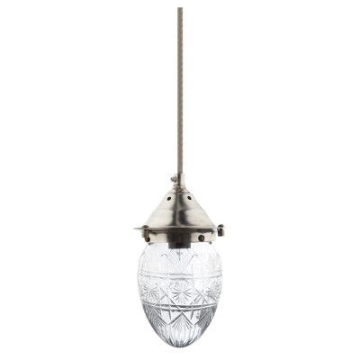 Závesná vintage sklenená lampa                    