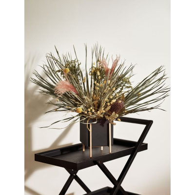                             Kvetník so stojanom Botanic Pot Square Black                        