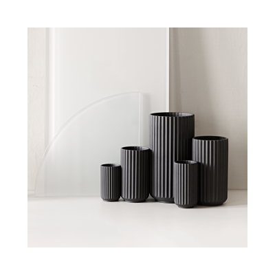                             Porcelánová váza Lyngby čierna 31 cm                        