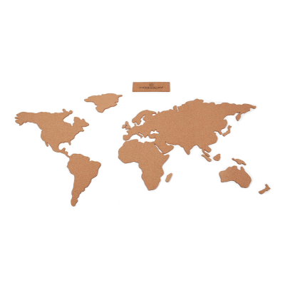                             Korková nástenná mapa sveta                        