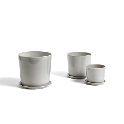                             Keramický kvetináč s podmiskou Botanical Grey XL                        