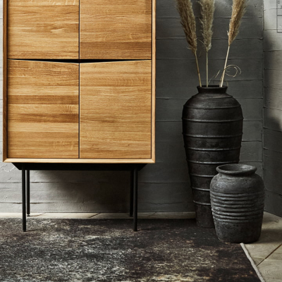                             Váza Melancholia Mettalic Black 40 cm                        