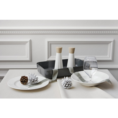                             Porcelánová soľnička a korenička Grand Cru White                        