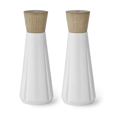 Porcelánová soľnička a korenička Grand Cru White                    