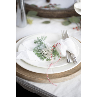                             Vianočná ozdoba Christmas Frostflower Silver 7 cm                        