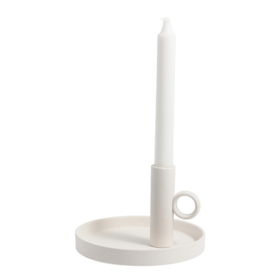                             Keramický svietnik Linde White 16 cm                         