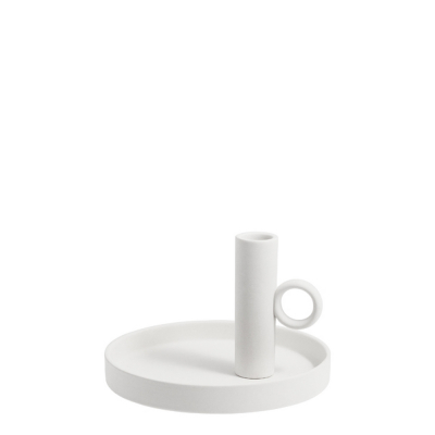                             Keramický svietnik Linde White 16 cm                         