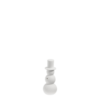                             Keramická dekorácia snehuliak Folke White 10 cm                         
