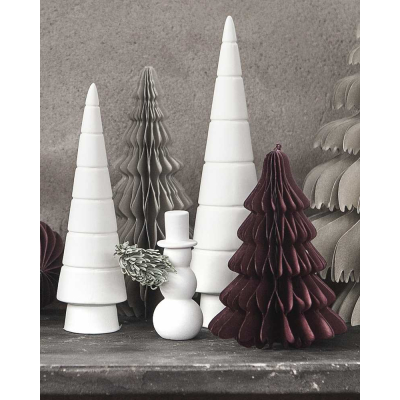                             Keramická dekorácia snehuliak Folke White 10 cm                         