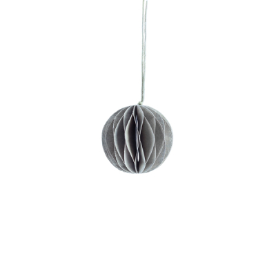 Papierová vianočná ozdoba Bona Grey 6 cm                     