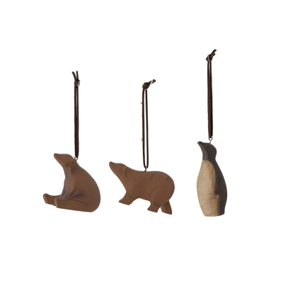 Ozdoby Berg Winter Animals - set 3 ks                    