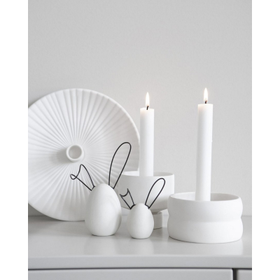                             Keramická veľkonočná dekorácia Linnea White 14 cm                        