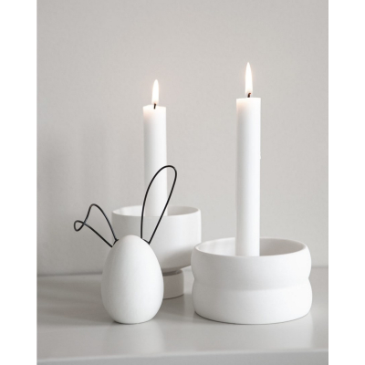                             Keramická veľkonočná dekorácia Linnea White 14 cm                        