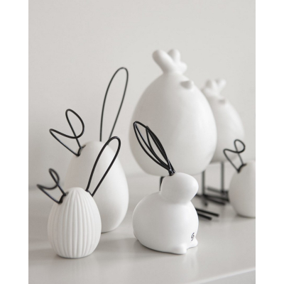                             Keramická veľkonočná dekorácia Linnea White 14 cm                        