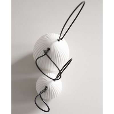                             Keramická veľkonočná dekorácia Linn White 9 cm                        