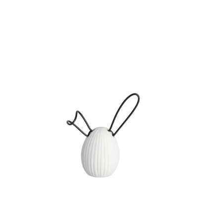 Keramická veľkonočná dekorácia Linn White 9 cm                    