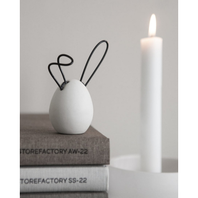                             Keramická veľkonočná dekorácia Linnea White 9 cm                        