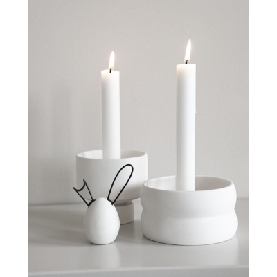                             Keramická veľkonočná dekorácia Linnea White 9 cm                        