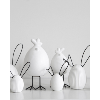                             Keramická veľkonočná dekorácia Linn White 14 cm                        