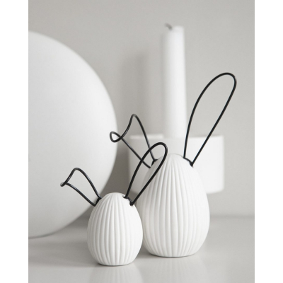                             Keramická veľkonočná dekorácia Linn White 14 cm                        