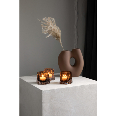                             Sklenený svietnik Gry Cognac                        
