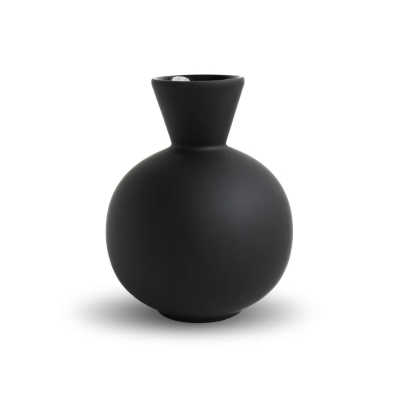 Keramická váza Trumpet Black 16 cm                    